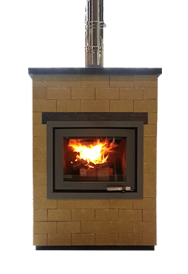 Flat 8 : heat-acccumulating wood-burning stoves 680 kg